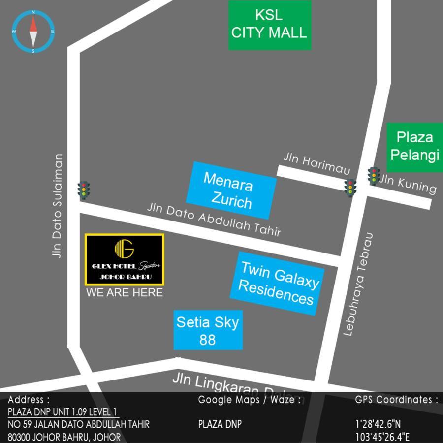 Glex Hotel Signature Johor Bahru Eksteriør billede